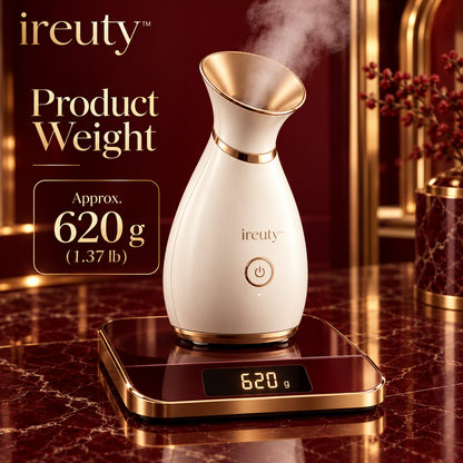 ireuty AuraMist facial steamer approximate weight 620 grams