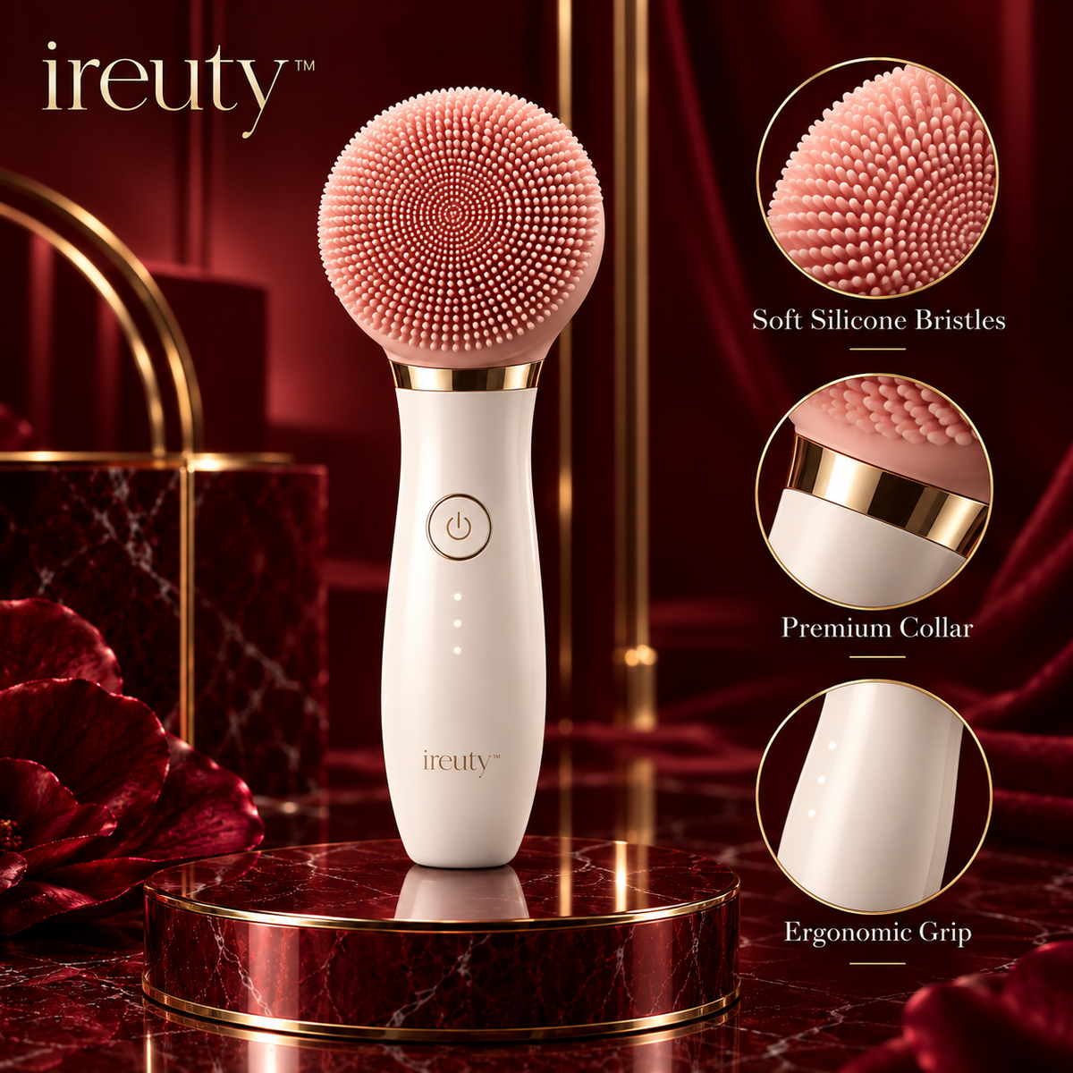 ireuty VelvetCleanse facial cleansing brush quality details