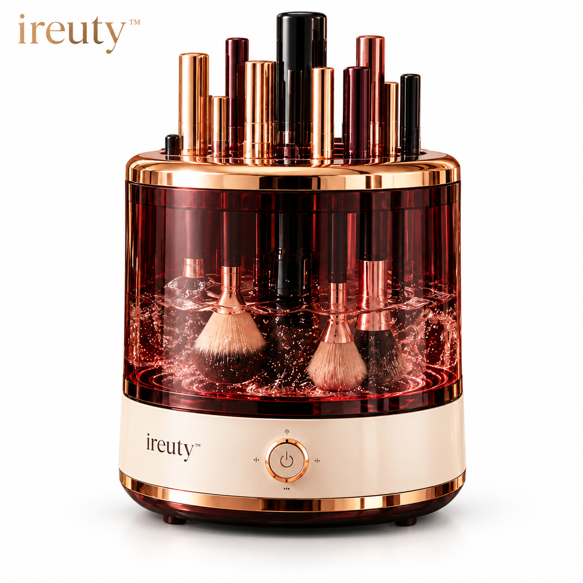 ireuty MaisonSpin Makeup Brush Cleaner Dryer on white background