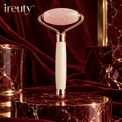 ireuty RoseVault rose quartz facial roller main image