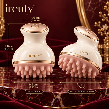 ireuty Scalp Serene sonic scalp massager size and details