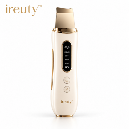 ireuty SonicGlow ultrasonic skin scrubber on white background