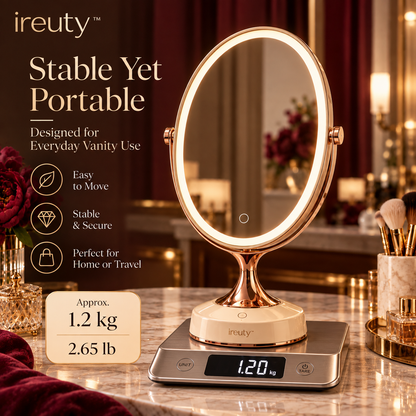 ireuty LumiÉclat LED vanity mirror 1.2 kg weight